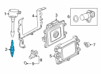 OEM 2019 Honda Accord Spark Plug (Dilkar8P8Sy) (Ngk) Diagram - 12290-6A0-A01