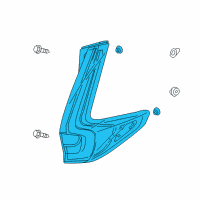 OEM 2017 Honda CR-V Taillight Assy., R. Diagram - 33500-TLA-A01