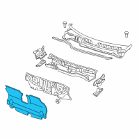 OEM 1997 Honda CR-V Insulator, Dashboard Diagram - 74260-S10-A01