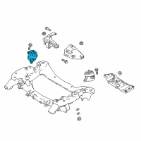 OEM 2019 Kia Stinger Engine Mounting Bracket Assembly, Right Diagram - 21840J5600