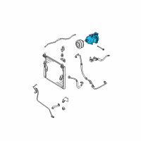 OEM Toyota 4Runner Compressor Assembly Diagram - 88320-35700-84