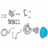 OEM 2012 Jeep Compass Brake Rotor Diagram - 5105515AA