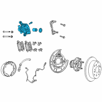 OEM Jeep Compass CALIPER-Disc Brake Diagram - 68020261AB