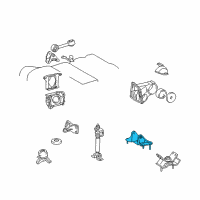 OEM 1998 Toyota Avalon Rear Mount Bracket Diagram - 12322-20020