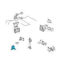 OEM 1999 Lexus ES300 Insulator, Engine Mounting, Front Diagram - 12361-20070