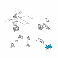 OEM 2000 Lexus ES300 Insulator, Engine Mounting, LH(For Transverse Engine) Diagram - 12372-20040