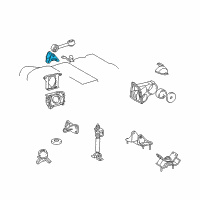 OEM 1997 Lexus ES300 Bracket, Engine Mounting Control(For Transverse Engine) Diagram - 12313-20020