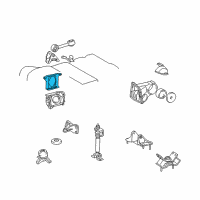 OEM 1997 Toyota Avalon Side Bracket Diagram - 12316-62020