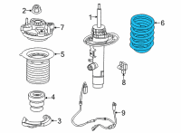 OEM BMW M240i xDrive FRONT COIL SPRING Diagram - 31-33-6-890-981