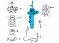 OEM BMW M240i xDrive SPRING STRUT FRONT LEFT VDC Diagram - 37-10-6-894-635