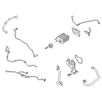 OEM Feed Line Retainer Clip Diagram - CV6Z-9A317-E