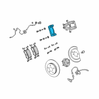 OEM 2011 Dodge Grand Caravan Adapter-Disc Brake CALIPER Diagram - 68029886AA