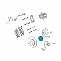 OEM 2011 Dodge Journey Wheel Hub And Bearing Right Diagram - 68184744AB