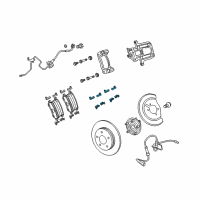 OEM 2015 Dodge Journey Spring-Parking Brake Return Diagram - 68029891AB