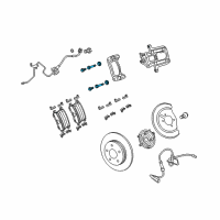 OEM 2017 Dodge Journey Pin-Disc Brake Diagram - 68144165AC