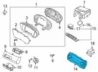 OEM Hyundai Santa Fe Control Assembly-Heater Diagram - 97250-S2GA0-PPJ