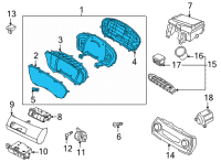 OEM 2022 Hyundai Santa Fe Cluster Assembly-Instrument Diagram - 94061-S2000