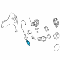 OEM Chevrolet Volt Actuator Diagram - 22924954