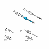 OEM 2011 Lexus LS600h Joint Assembly, Front Drive Diagram - 43030-50010