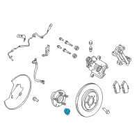 OEM 2009 Lincoln MKS Axle Nut Diagram - -W712435-S441