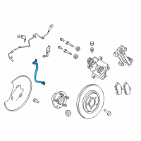 OEM Ford Taurus Brake Hose Diagram - AA5Z-2A442-A