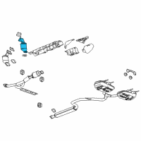 OEM 2010 Buick LaCrosse Converter & Pipe Diagram - 20907414