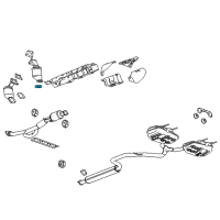 OEM Buick LaCrosse Front Pipe Gasket Diagram - 13297792