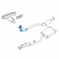 OEM 1998 BMW 318ti Exhaust Manifold Gasket Diagram - 18-30-1-711-969