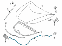 OEM 2019 Toyota Mirai Release Cable Diagram - 53630-62020