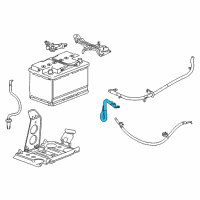 OEM 2016 Cadillac CTS Negative Cable Diagram - 23180437