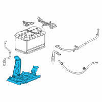 OEM 2014 Cadillac CTS Battery Tray Diagram - 23217645