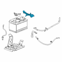 OEM 2015 Cadillac ATS Hold Down Diagram - 23232597