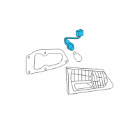 OEM Lexus IS350 Socket & Wire, Rear Lamp Diagram - 81585-53090