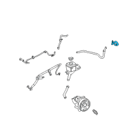 OEM 2007 Lincoln MKZ Upper Return Hose Diagram - AH6Z-3A713-G