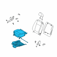 OEM 2007 Kia Spectra5 Cushion Assembly-Front Seat Diagram - 882022F702390