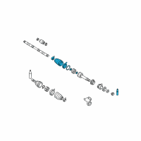 OEM 2004 Nissan Maxima Repair Kit-Dust Boot, Inner Diagram - 39741-7Y025