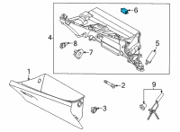 OEM 2019 Hyundai Kona Lamp Assembly-Glove Box Diagram - 92601-F6000