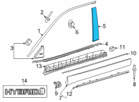 OEM 2022 Toyota Highlander Applique Diagram - 75755-0E060