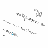 OEM 2001 Honda Accord Band, Joint Boot (Double Rolled Band) Diagram - 44327-SV4-305