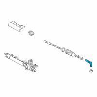 OEM Saturn LS1 Outer Tie Rod Diagram - 21019184