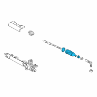 OEM 2000 Saturn LW2 Boot Kit, Steering Gear Diagram - 21019185
