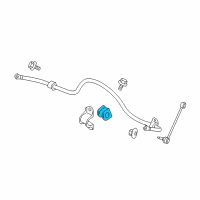 OEM Jeep Commander BUSHING-STABILIZER Bar Diagram - 52124302AC