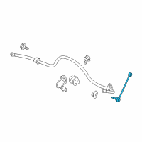 OEM 2009 Jeep Grand Cherokee Link-STABILIZER Bar Diagram - 52089486AE