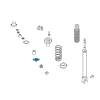 OEM 2002 Infiniti Q45 Bracket Assembly-Shock ABSORBER Mounting Diagram - 55322-AG00A