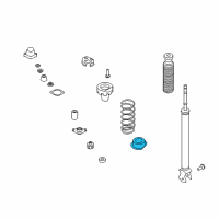 OEM Nissan Rear Spring Seat-Rubber Diagram - 55036-AG001