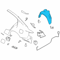 OEM 2022 Nissan Altima Protector-Rear Wheel House RH Diagram - 76748-6CA0A