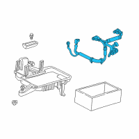 OEM 2004 Jeep Grand Cherokee Battery Alternator Wiring Harness Diagram - 56050277AC