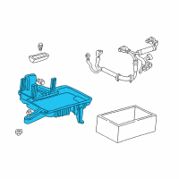 OEM Jeep Support-Battery Tray Diagram - 55137183AC