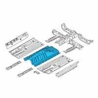 OEM 2016 Kia Soul Panel-Center Floor Diagram - 65110B2000