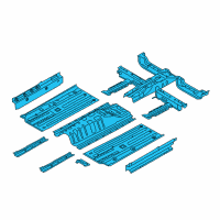 OEM 2018 Kia Soul Panel Assembly-Floor, Center Diagram - 65100B2700